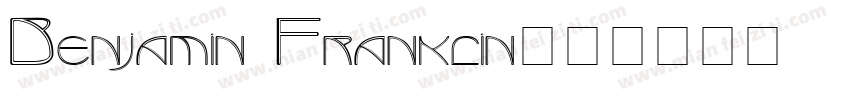 Benjamin Franklin字体转换